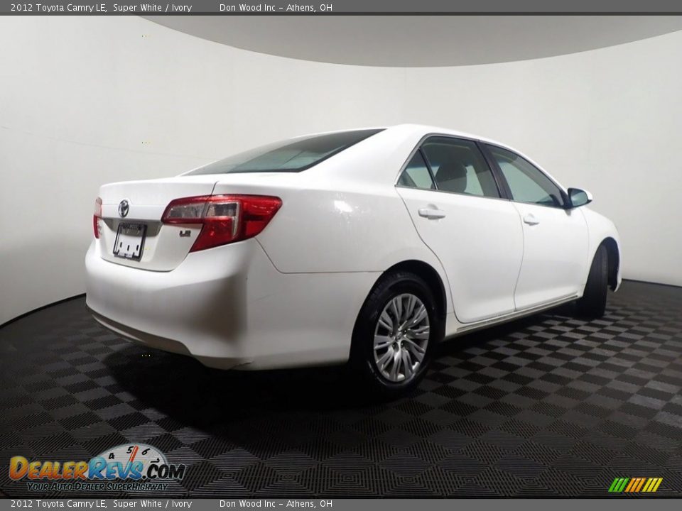 2012 Toyota Camry LE Super White / Ivory Photo #15