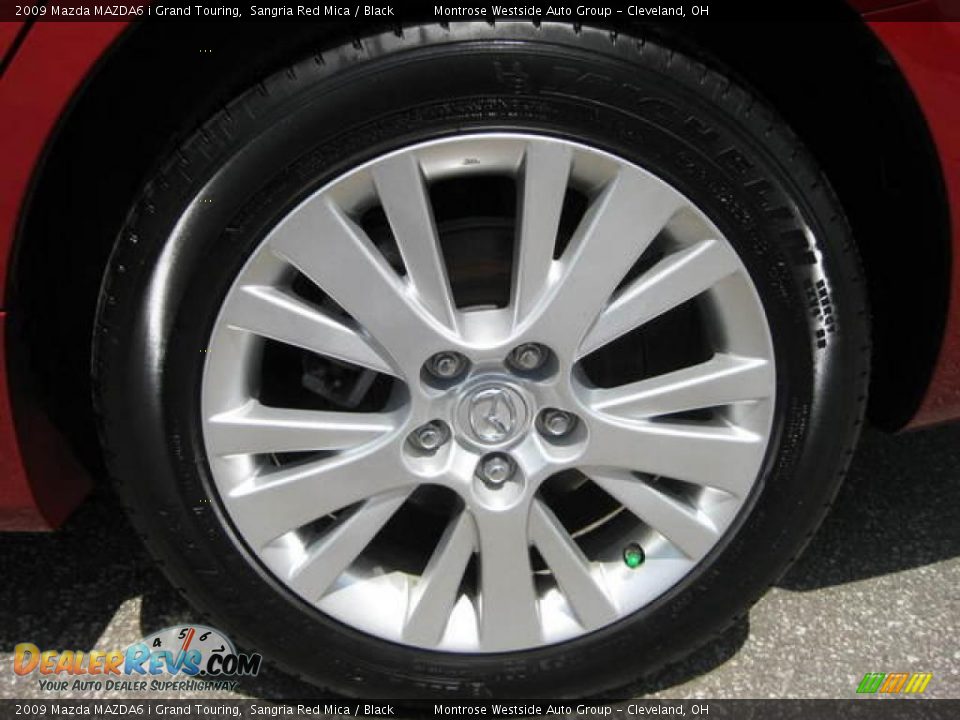 2009 Mazda MAZDA6 i Grand Touring Sangria Red Mica / Black Photo #24