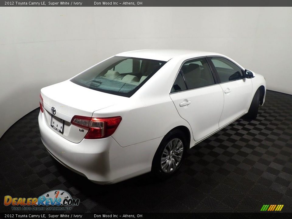 2012 Toyota Camry LE Super White / Ivory Photo #16
