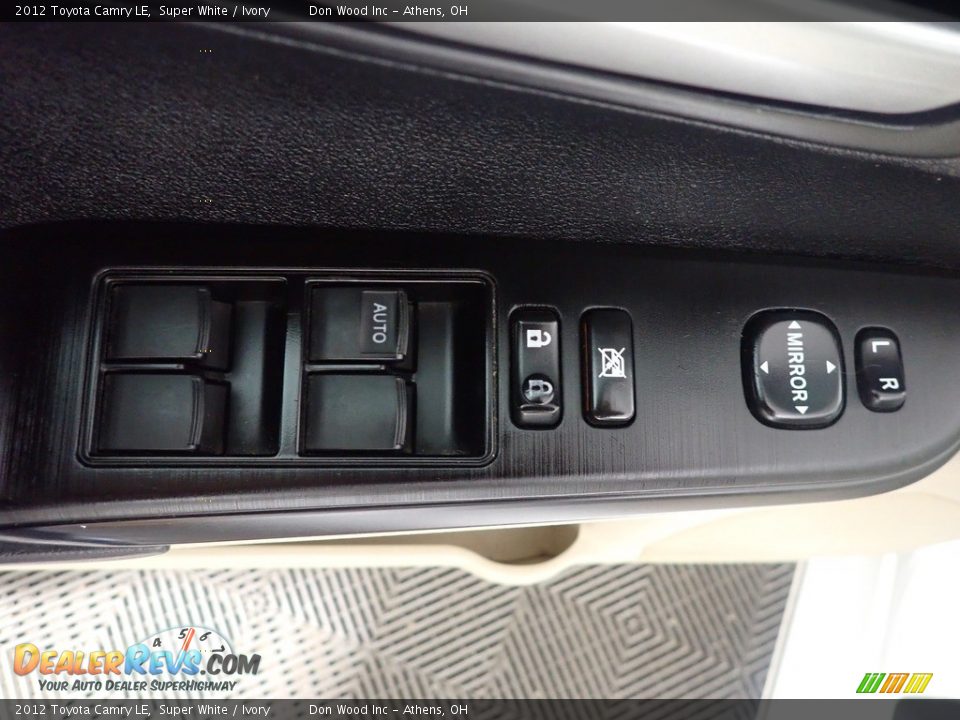 2012 Toyota Camry LE Super White / Ivory Photo #20