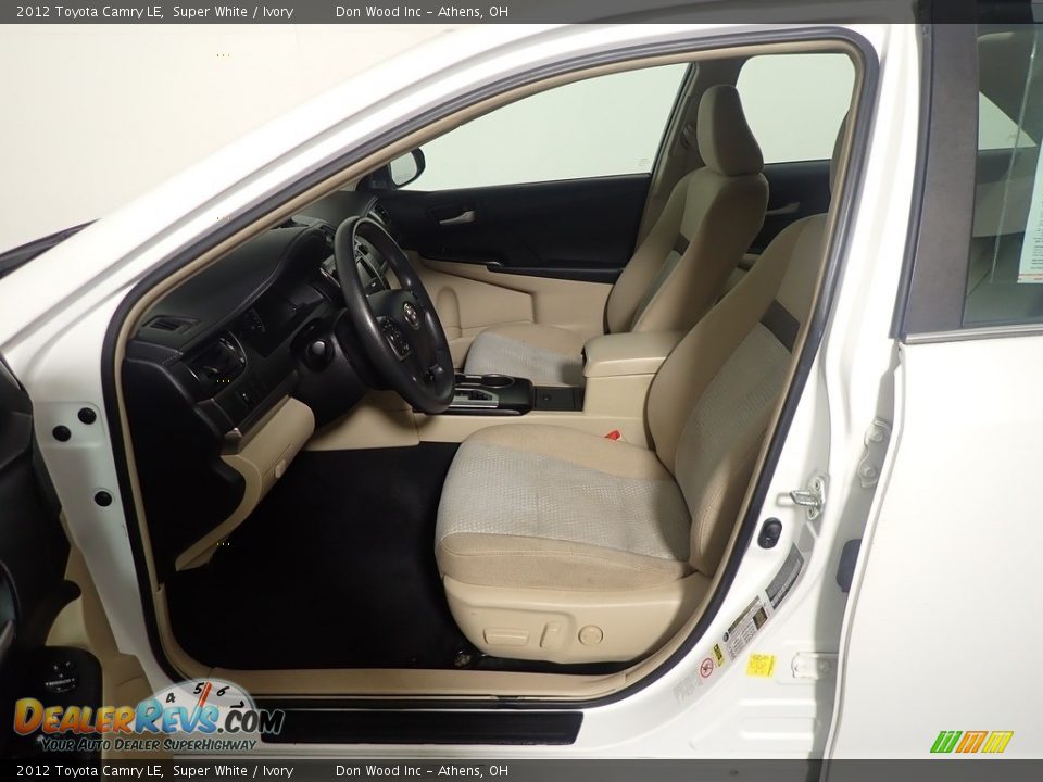 2012 Toyota Camry LE Super White / Ivory Photo #21