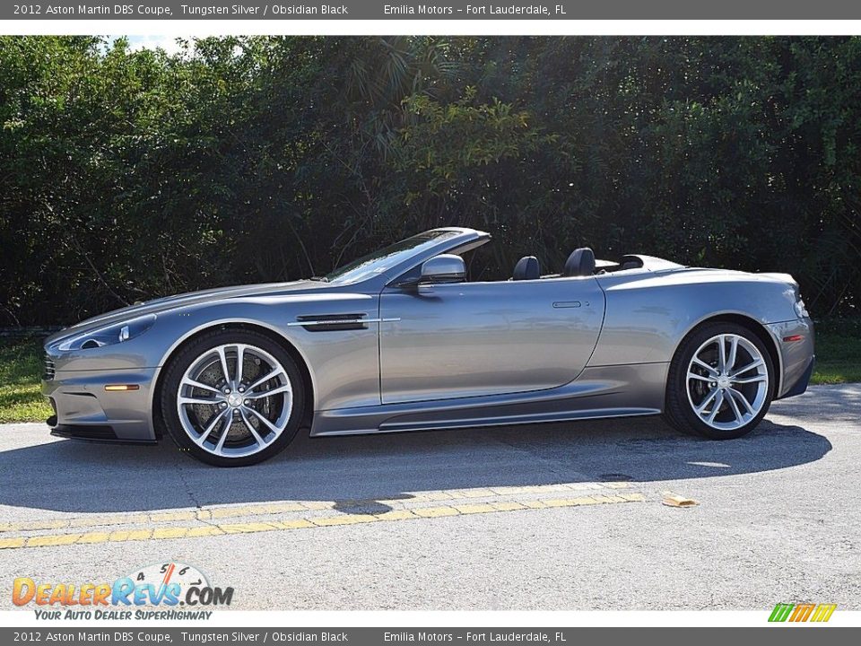 2012 Aston Martin DBS Coupe Tungsten Silver / Obsidian Black Photo #27