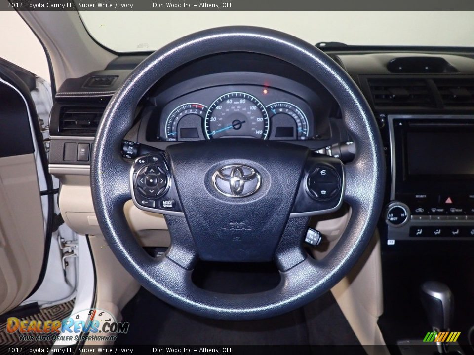 2012 Toyota Camry LE Super White / Ivory Photo #26