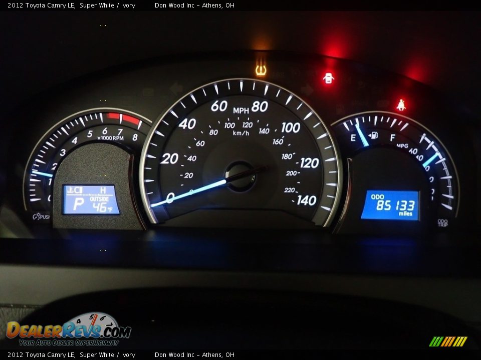 2012 Toyota Camry LE Super White / Ivory Photo #27
