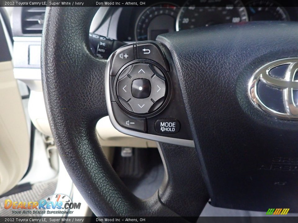 2012 Toyota Camry LE Super White / Ivory Photo #28