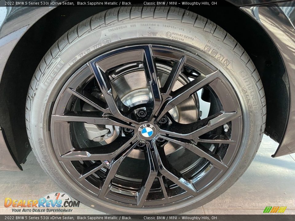 2022 BMW 5 Series 530i xDrive Sedan Black Sapphire Metallic / Black Photo #3