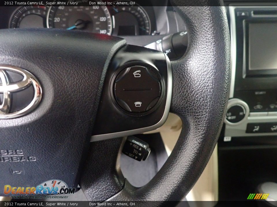 2012 Toyota Camry LE Super White / Ivory Photo #29