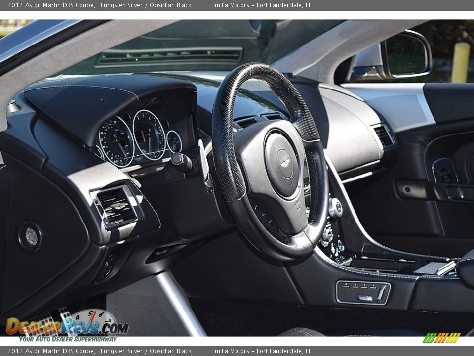 2012 Aston Martin DBS Coupe Tungsten Silver / Obsidian Black Photo #32