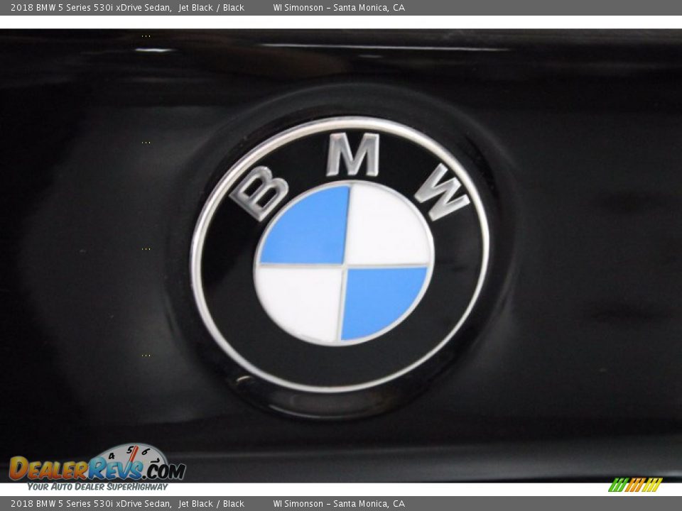 2018 BMW 5 Series 530i xDrive Sedan Jet Black / Black Photo #35