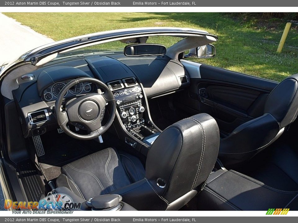 Obsidian Black Interior - 2012 Aston Martin DBS Coupe Photo #35