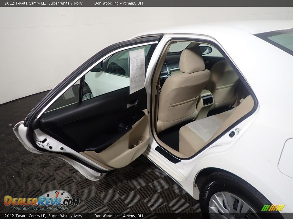 2012 Toyota Camry LE Super White / Ivory Photo #33