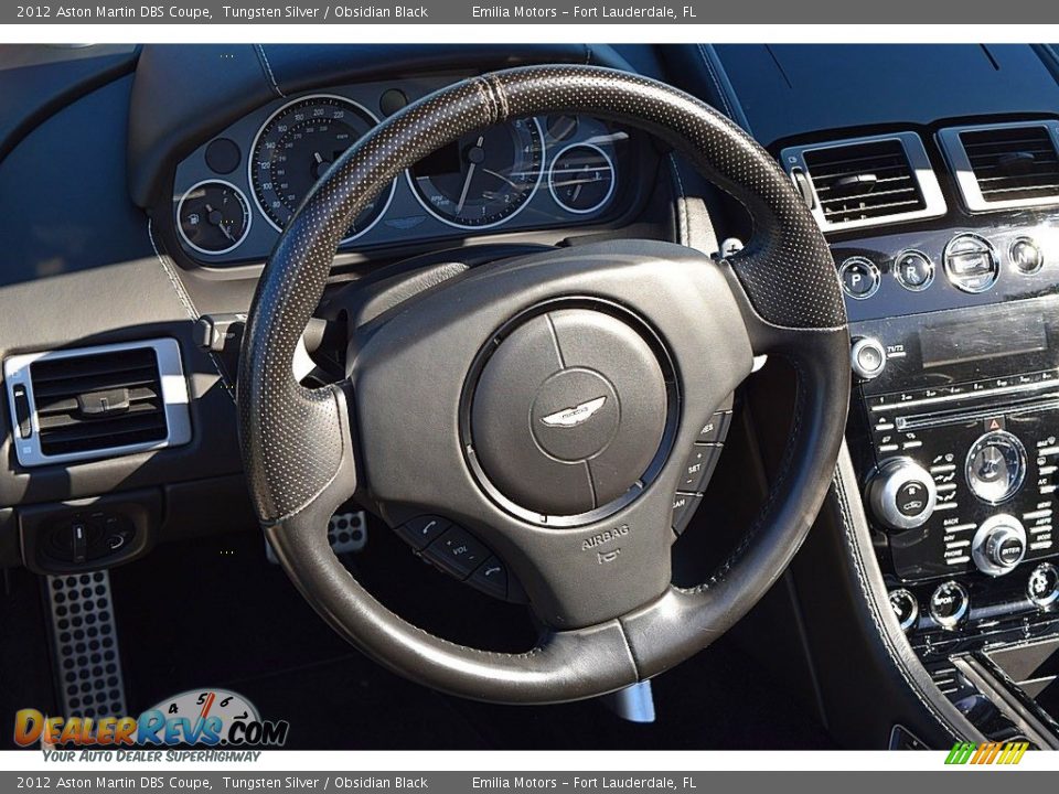 2012 Aston Martin DBS Coupe Tungsten Silver / Obsidian Black Photo #36