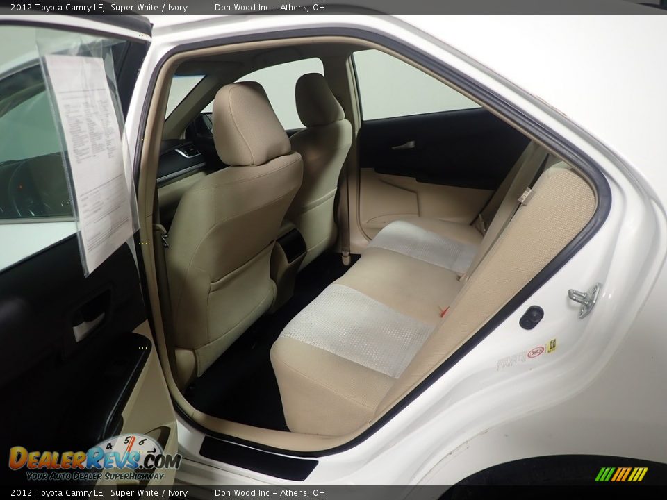 2012 Toyota Camry LE Super White / Ivory Photo #34