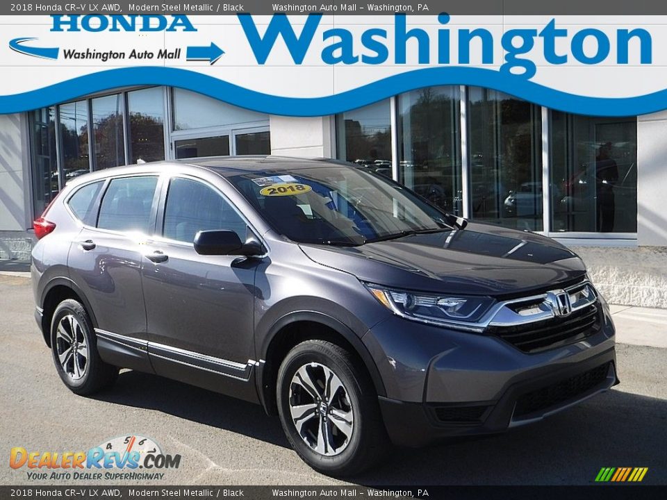 2018 Honda CR-V LX AWD Modern Steel Metallic / Black Photo #1