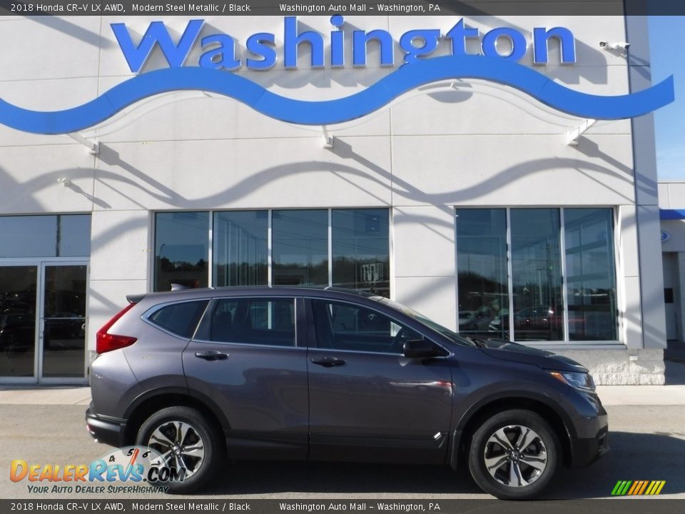 2018 Honda CR-V LX AWD Modern Steel Metallic / Black Photo #2