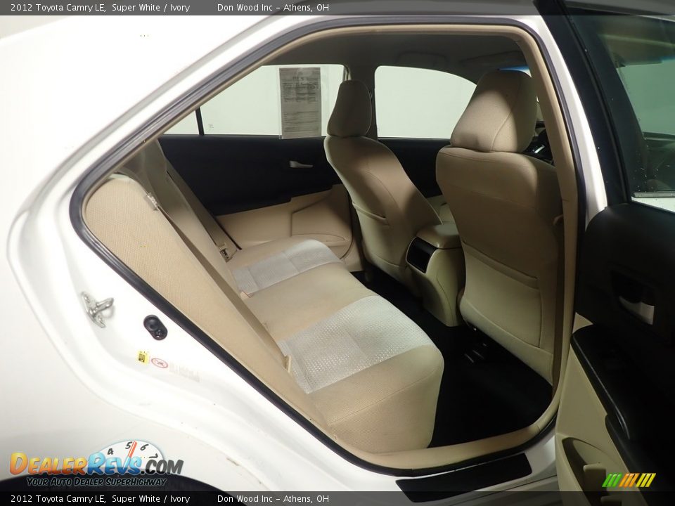 2012 Toyota Camry LE Super White / Ivory Photo #36