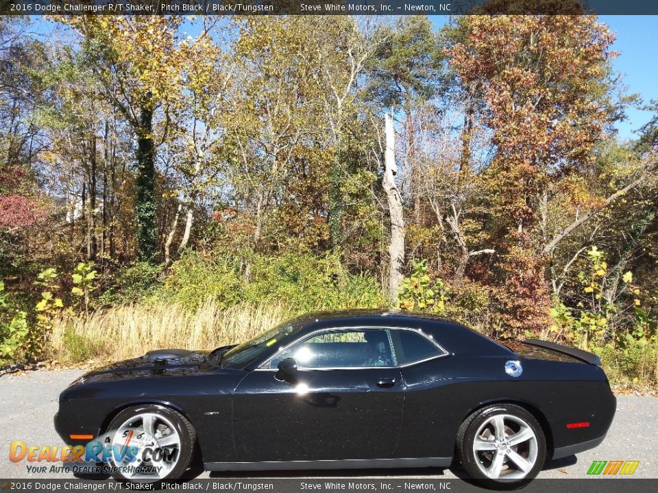 2016 Dodge Challenger R/T Shaker Pitch Black / Black/Tungsten Photo #1