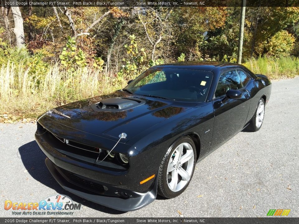 2016 Dodge Challenger R/T Shaker Pitch Black / Black/Tungsten Photo #3