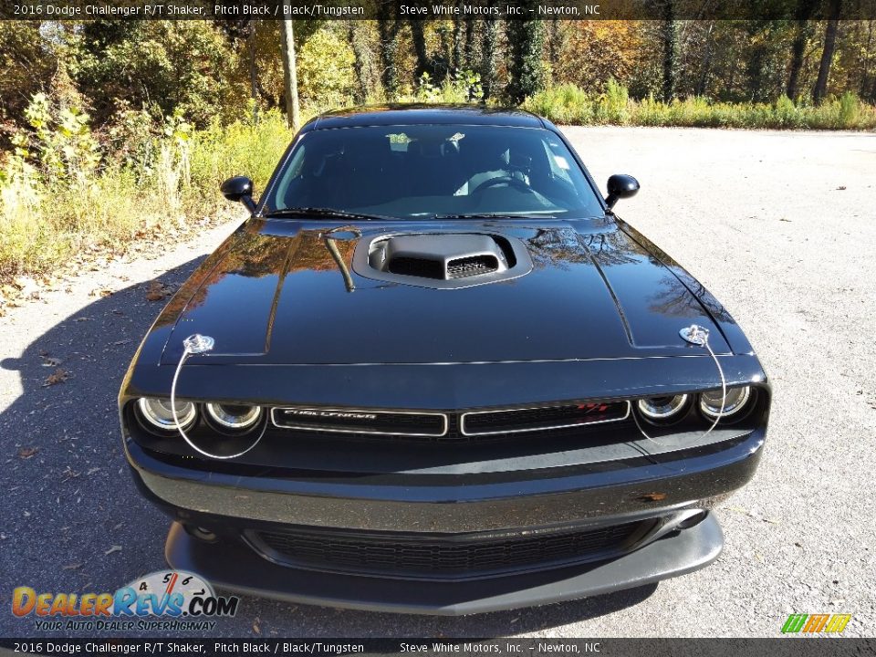 2016 Dodge Challenger R/T Shaker Pitch Black / Black/Tungsten Photo #4