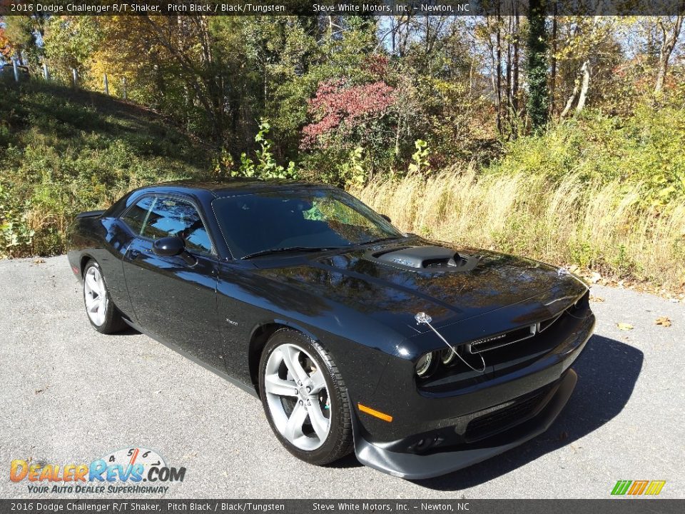 2016 Dodge Challenger R/T Shaker Pitch Black / Black/Tungsten Photo #5