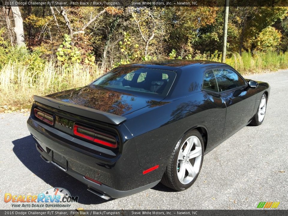 2016 Dodge Challenger R/T Shaker Pitch Black / Black/Tungsten Photo #7