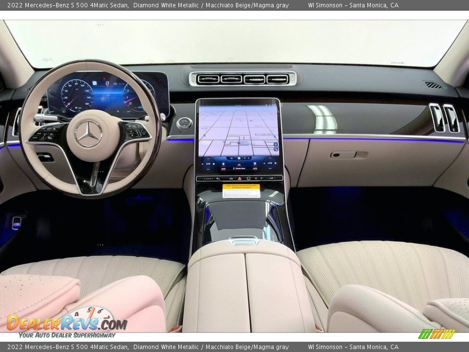 Dashboard of 2022 Mercedes-Benz S 500 4Matic Sedan Photo #6