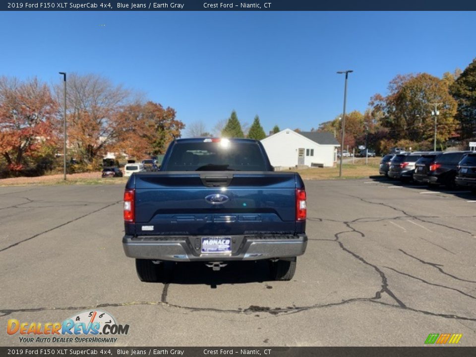 2019 Ford F150 XLT SuperCab 4x4 Blue Jeans / Earth Gray Photo #5