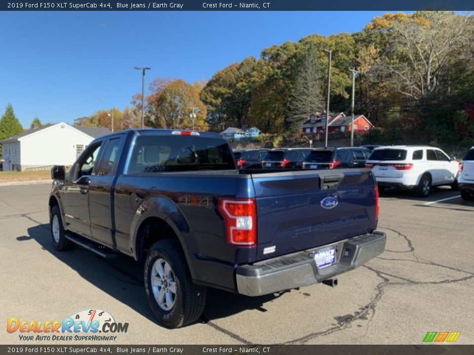 2019 Ford F150 XLT SuperCab 4x4 Blue Jeans / Earth Gray Photo #6