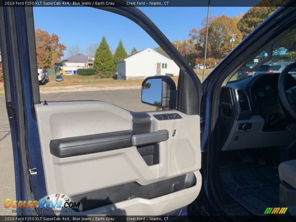 2019 Ford F150 XLT SuperCab 4x4 Blue Jeans / Earth Gray Photo #12