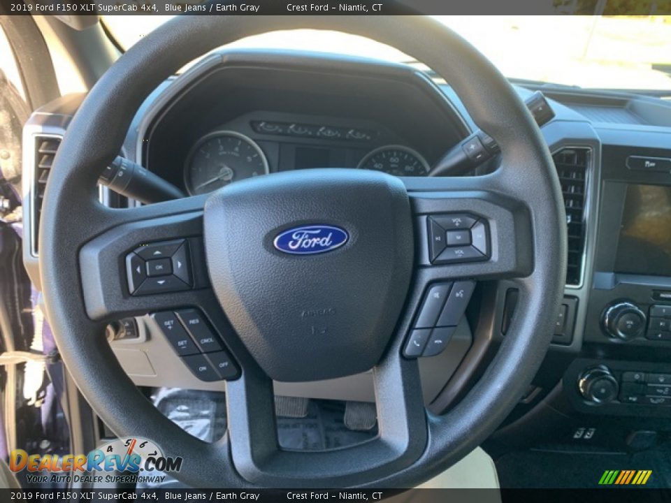 2019 Ford F150 XLT SuperCab 4x4 Blue Jeans / Earth Gray Photo #14