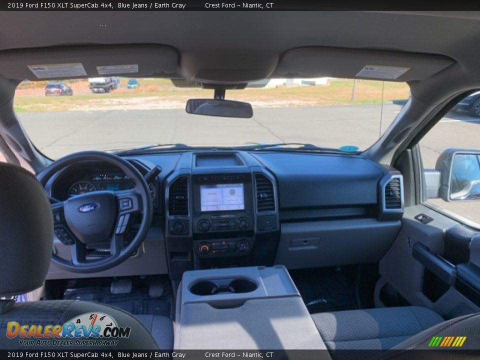 2019 Ford F150 XLT SuperCab 4x4 Blue Jeans / Earth Gray Photo #23