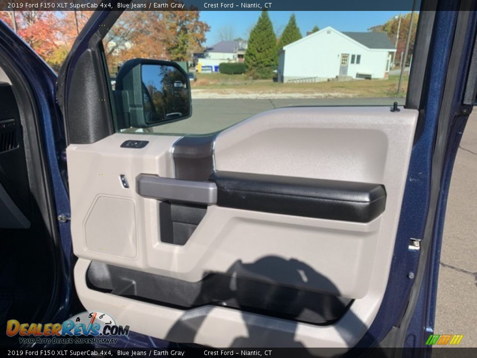 2019 Ford F150 XLT SuperCab 4x4 Blue Jeans / Earth Gray Photo #25