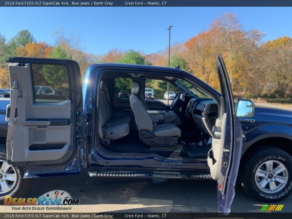 2019 Ford F150 XLT SuperCab 4x4 Blue Jeans / Earth Gray Photo #27
