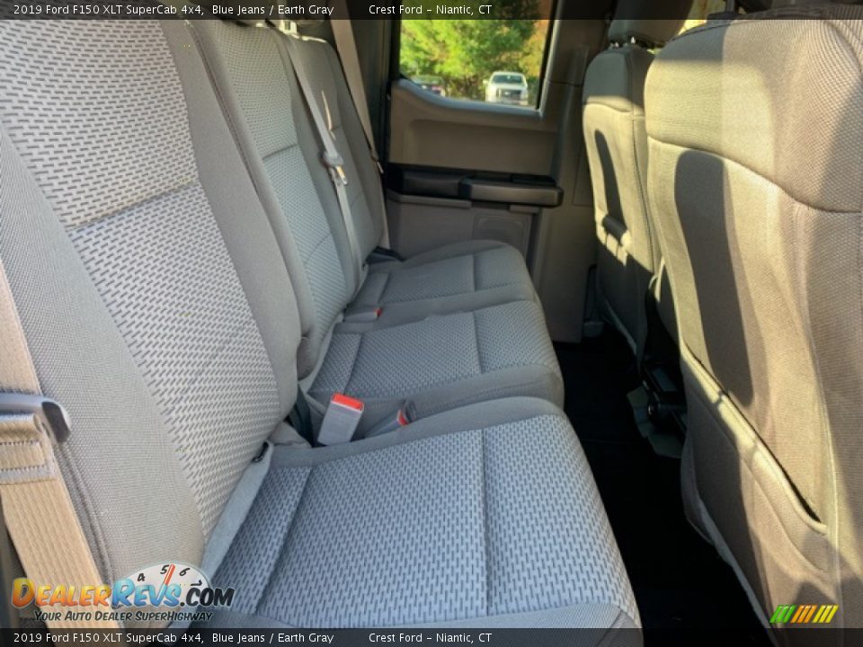 2019 Ford F150 XLT SuperCab 4x4 Blue Jeans / Earth Gray Photo #28