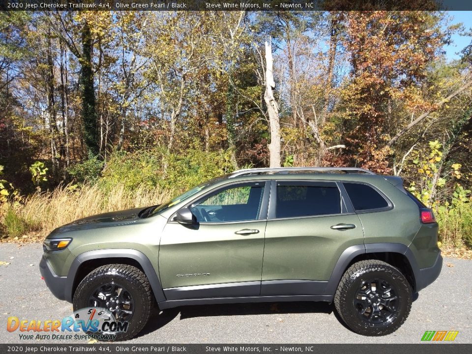 2020 Jeep Cherokee Trailhawk 4x4 Olive Green Pearl / Black Photo #1