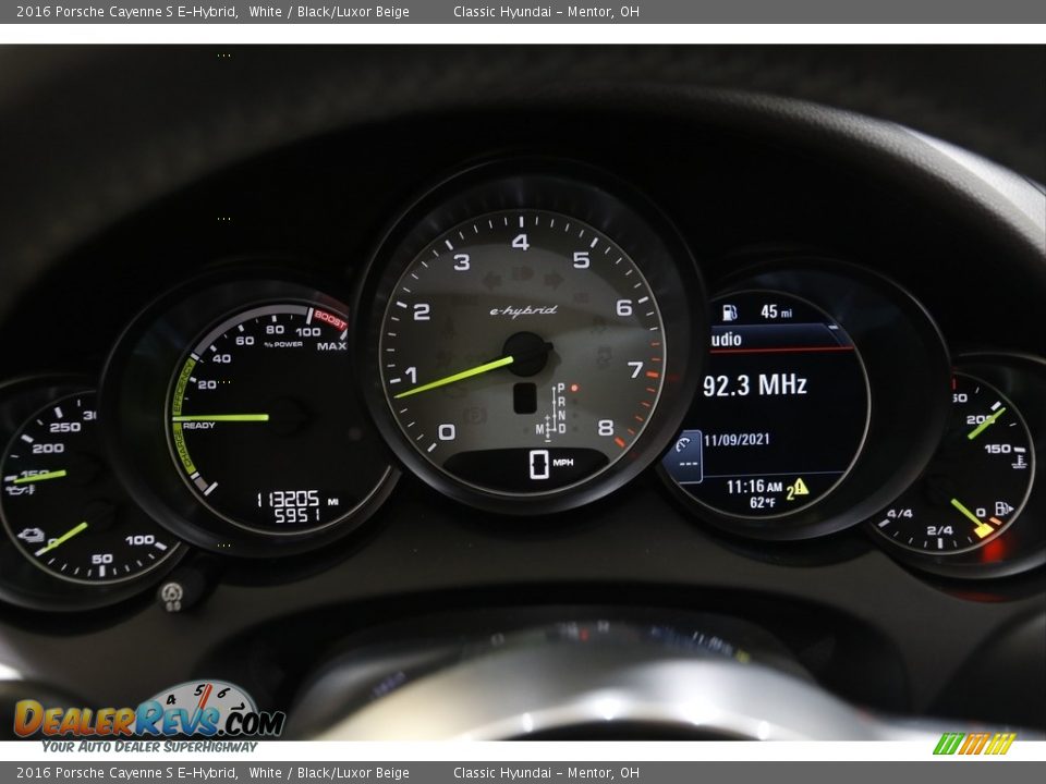 2016 Porsche Cayenne S E-Hybrid White / Black/Luxor Beige Photo #9