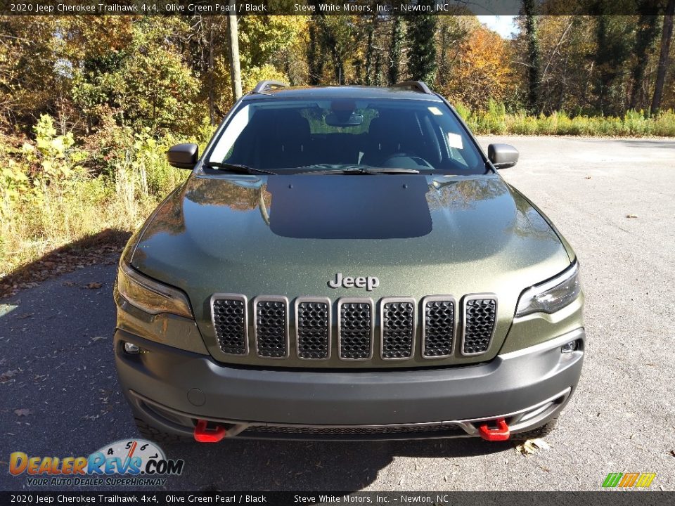 2020 Jeep Cherokee Trailhawk 4x4 Olive Green Pearl / Black Photo #4