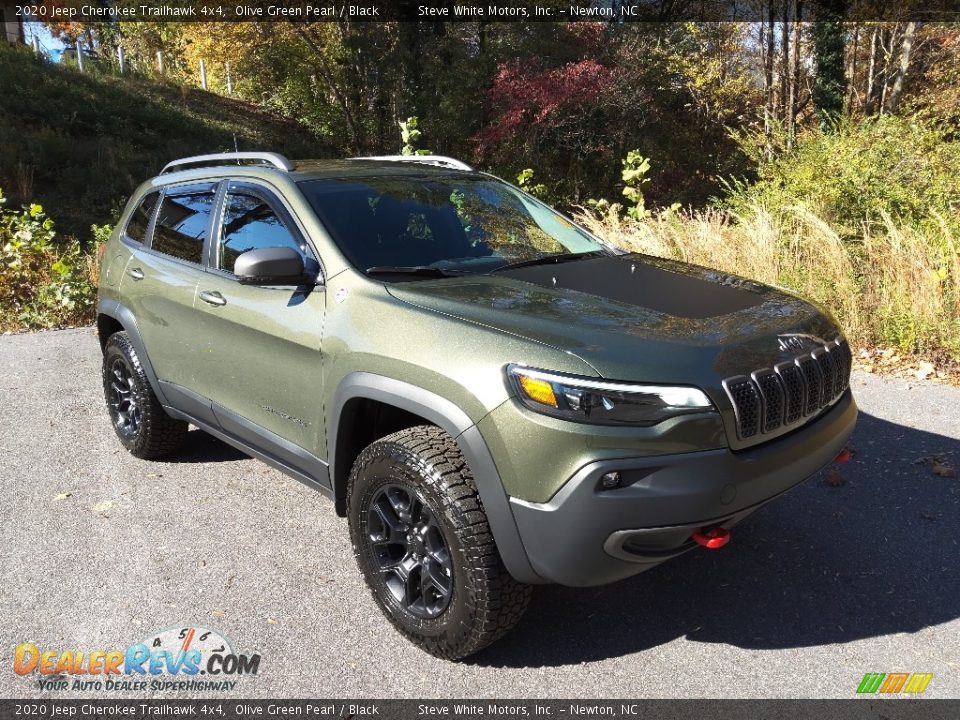 2020 Jeep Cherokee Trailhawk 4x4 Olive Green Pearl / Black Photo #5