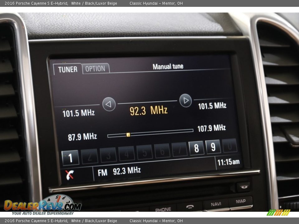 2016 Porsche Cayenne S E-Hybrid White / Black/Luxor Beige Photo #11