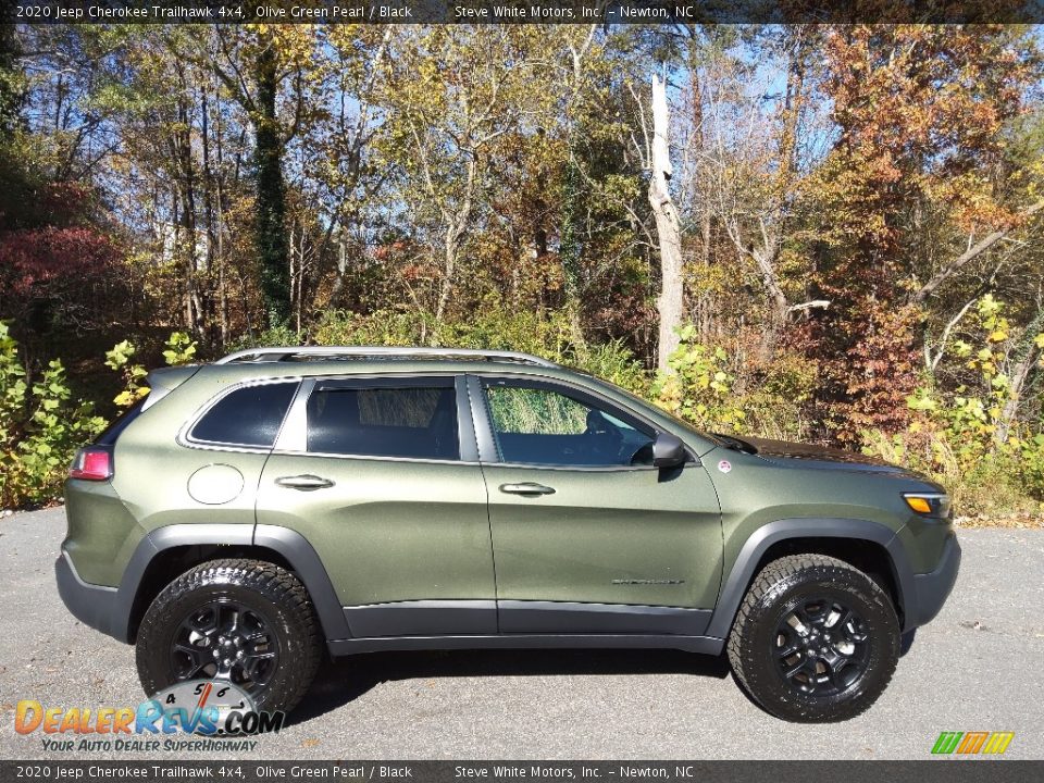 2020 Jeep Cherokee Trailhawk 4x4 Olive Green Pearl / Black Photo #6