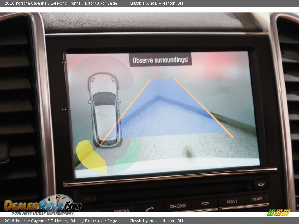2016 Porsche Cayenne S E-Hybrid White / Black/Luxor Beige Photo #14