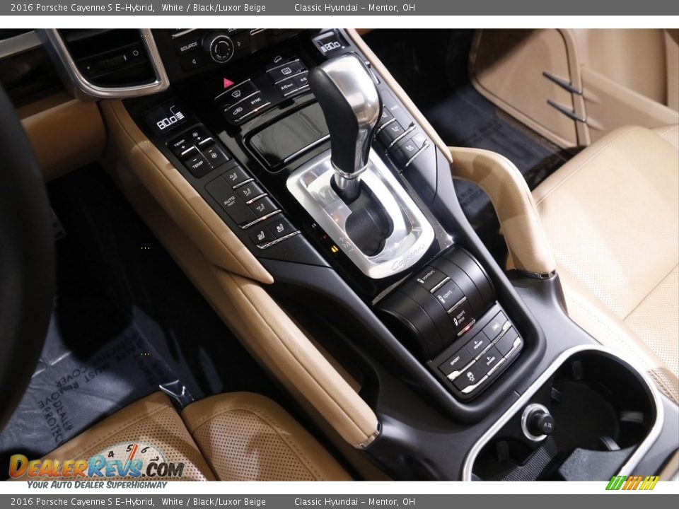 2016 Porsche Cayenne S E-Hybrid White / Black/Luxor Beige Photo #15