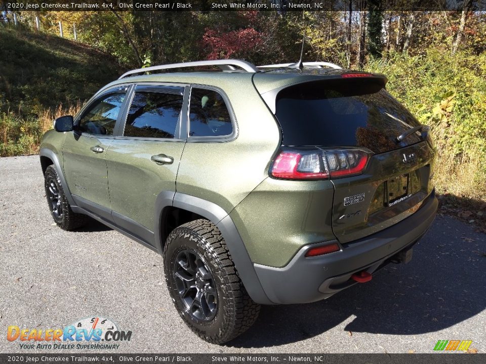 2020 Jeep Cherokee Trailhawk 4x4 Olive Green Pearl / Black Photo #9