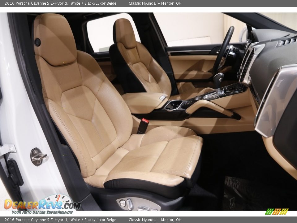 2016 Porsche Cayenne S E-Hybrid White / Black/Luxor Beige Photo #19