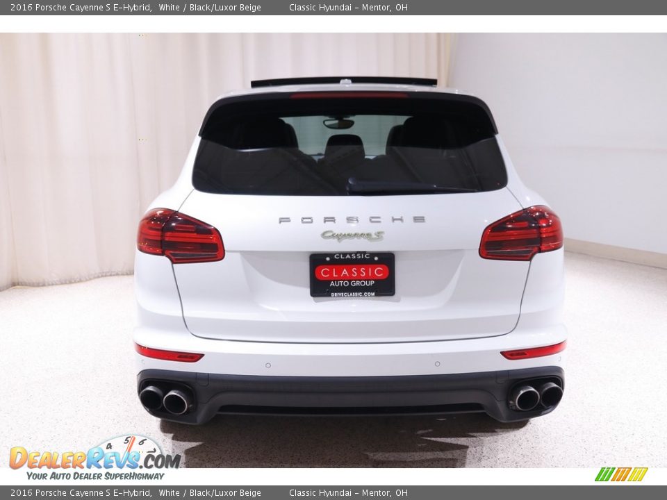 2016 Porsche Cayenne S E-Hybrid White / Black/Luxor Beige Photo #22