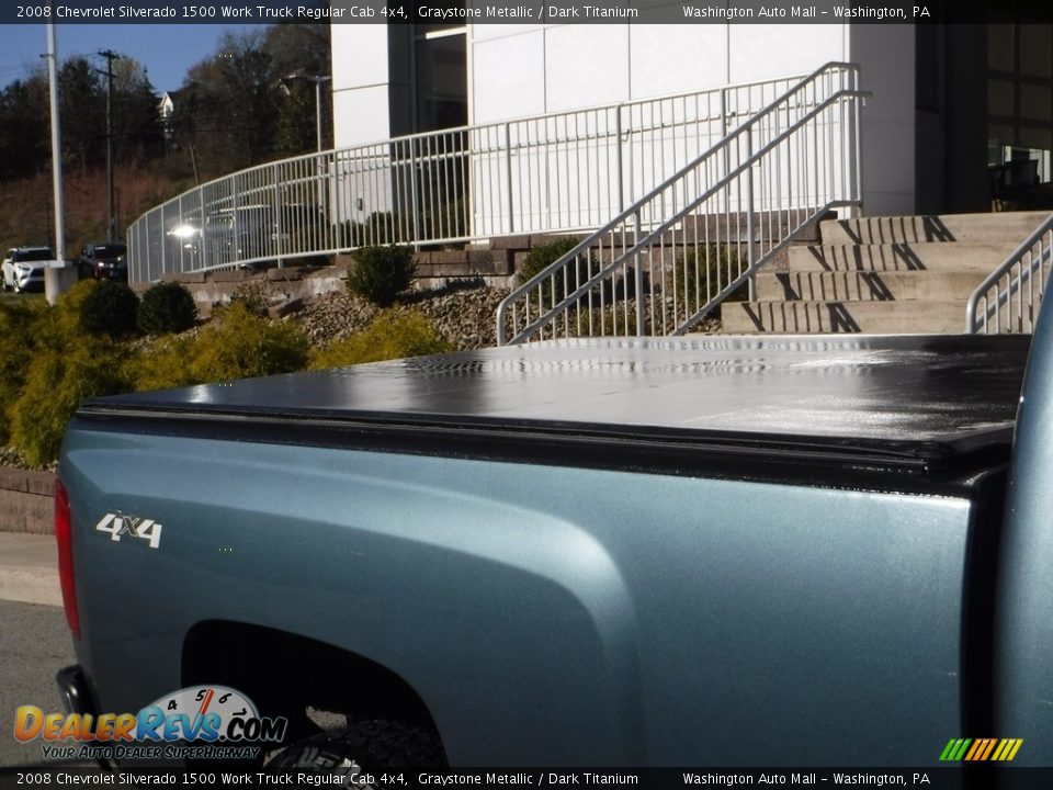2008 Chevrolet Silverado 1500 Work Truck Regular Cab 4x4 Graystone Metallic / Dark Titanium Photo #3