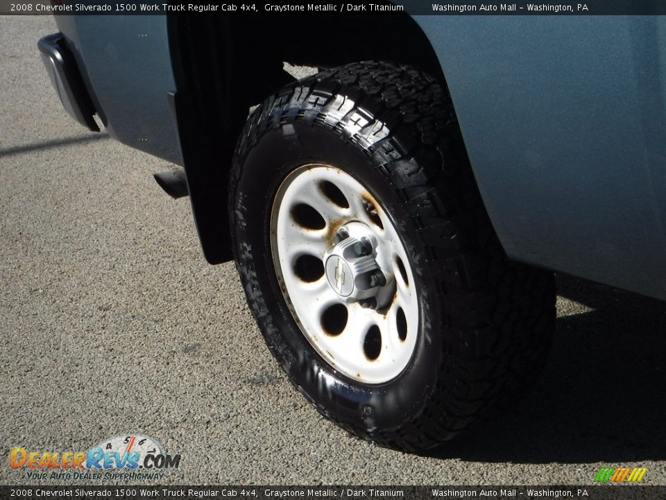 2008 Chevrolet Silverado 1500 Work Truck Regular Cab 4x4 Graystone Metallic / Dark Titanium Photo #8