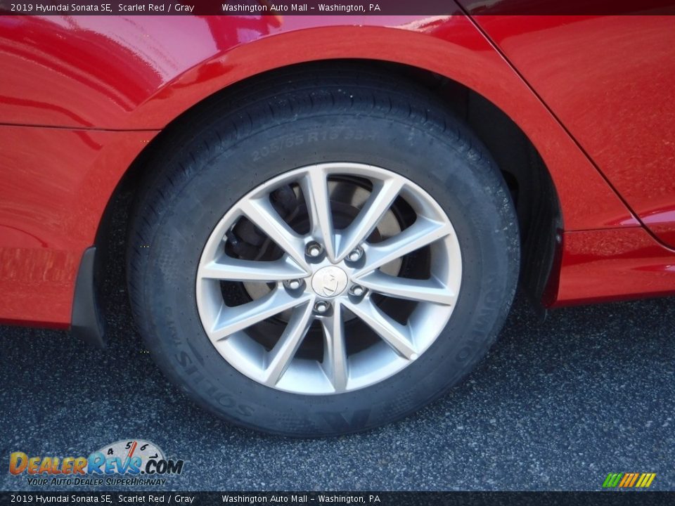 2019 Hyundai Sonata SE Scarlet Red / Gray Photo #3