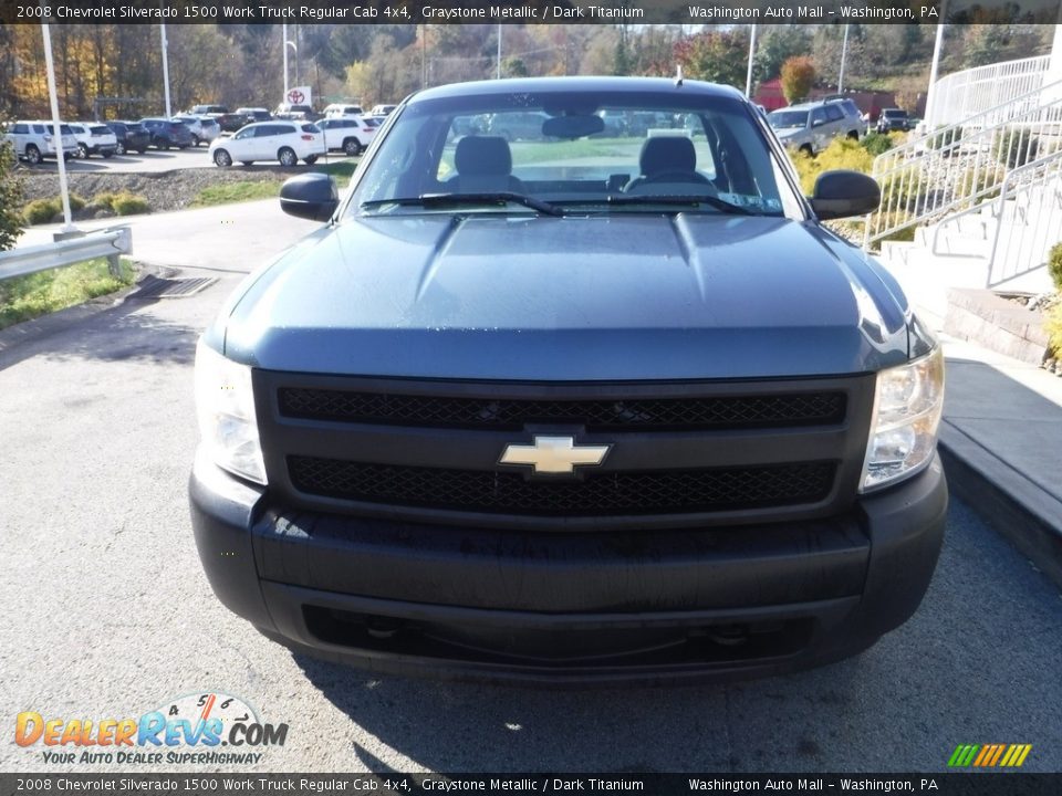 2008 Chevrolet Silverado 1500 Work Truck Regular Cab 4x4 Graystone Metallic / Dark Titanium Photo #10