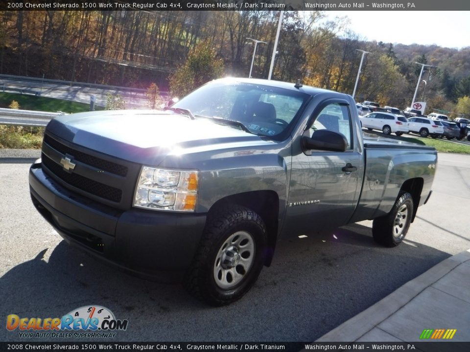 2008 Chevrolet Silverado 1500 Work Truck Regular Cab 4x4 Graystone Metallic / Dark Titanium Photo #11